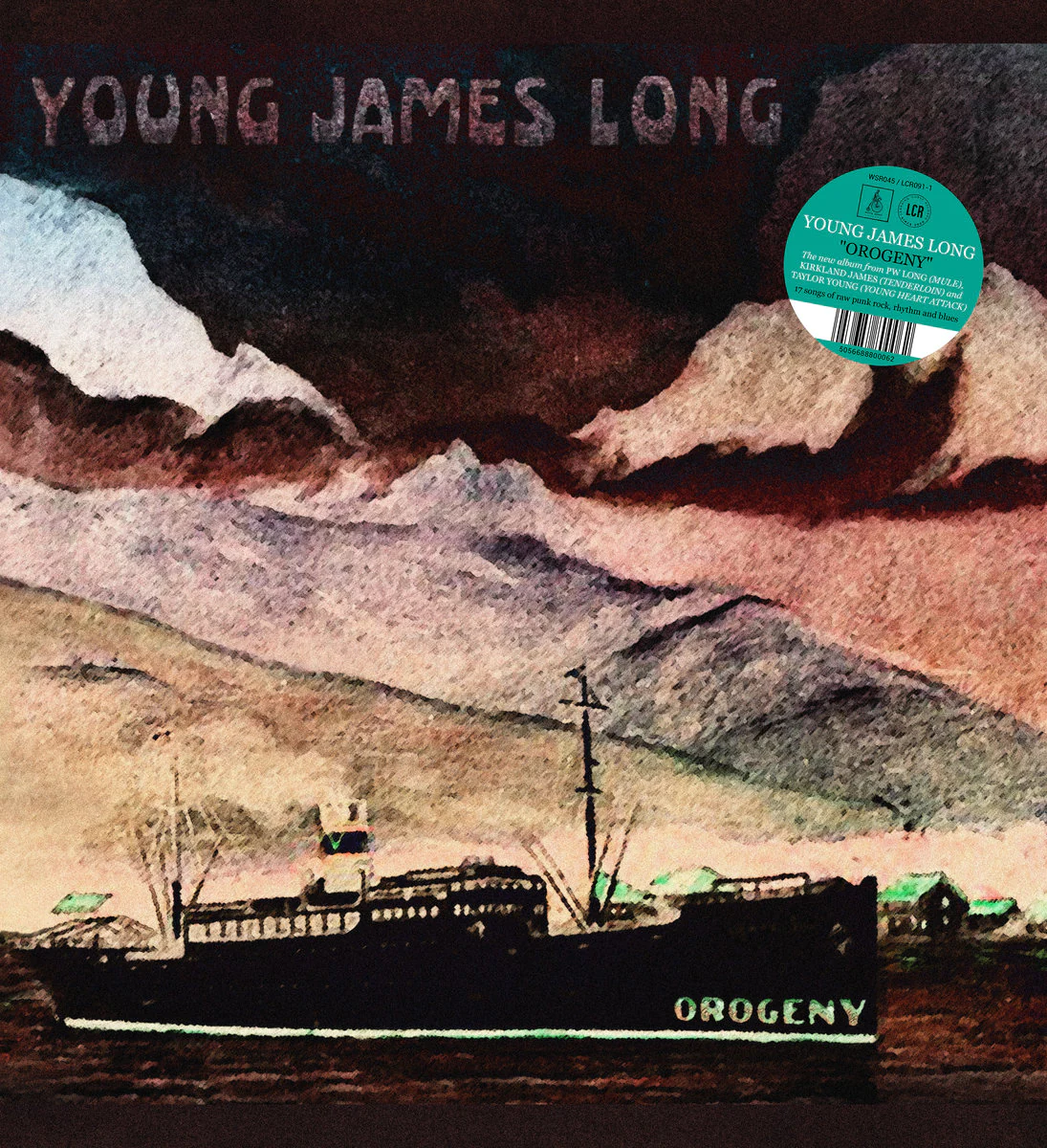 Young James Long "Orogeny" Cv LP Bundle W/ T-Shirt + Pin