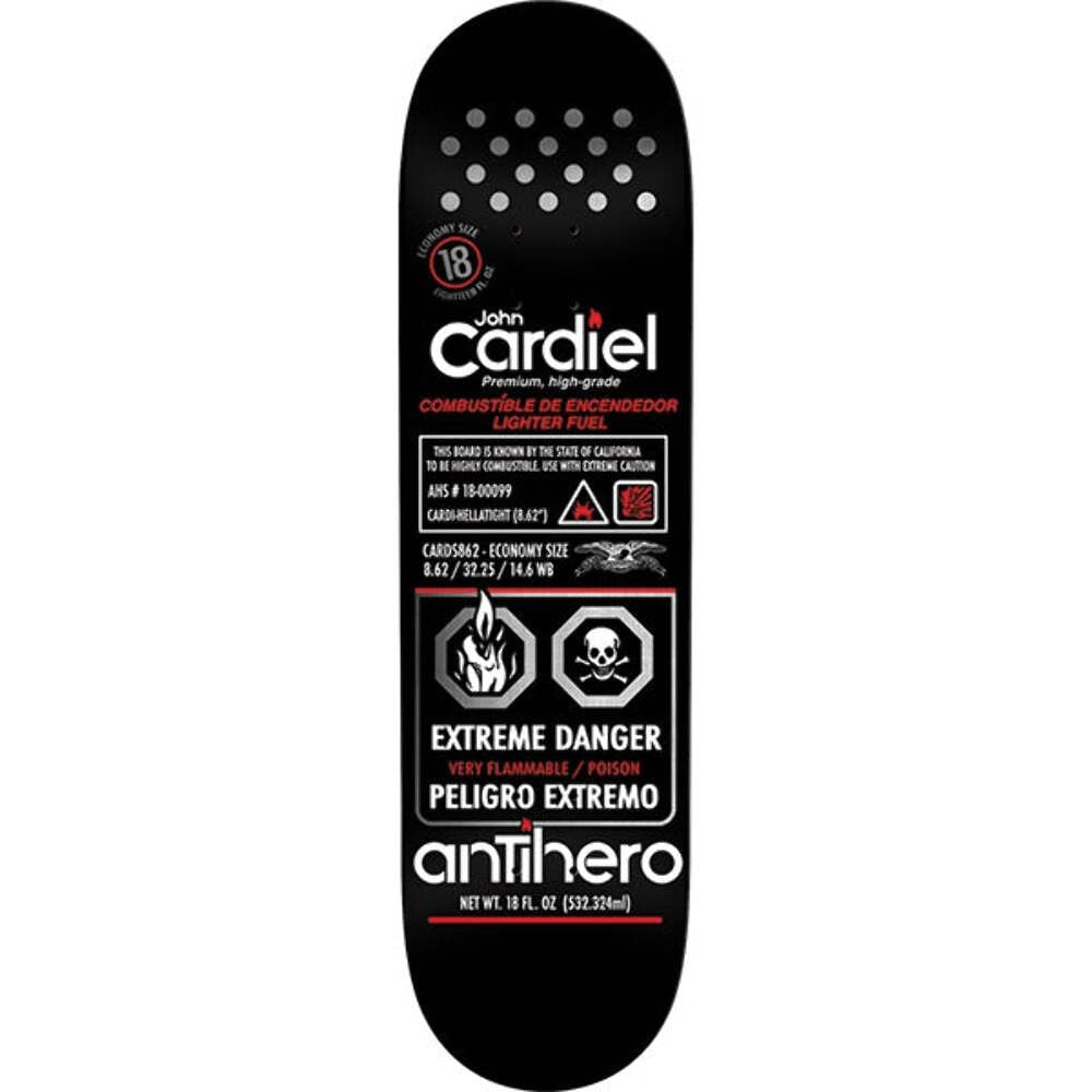 Anti-Hero John Cardiel Fueled Up 8.62" Skateboard Deck