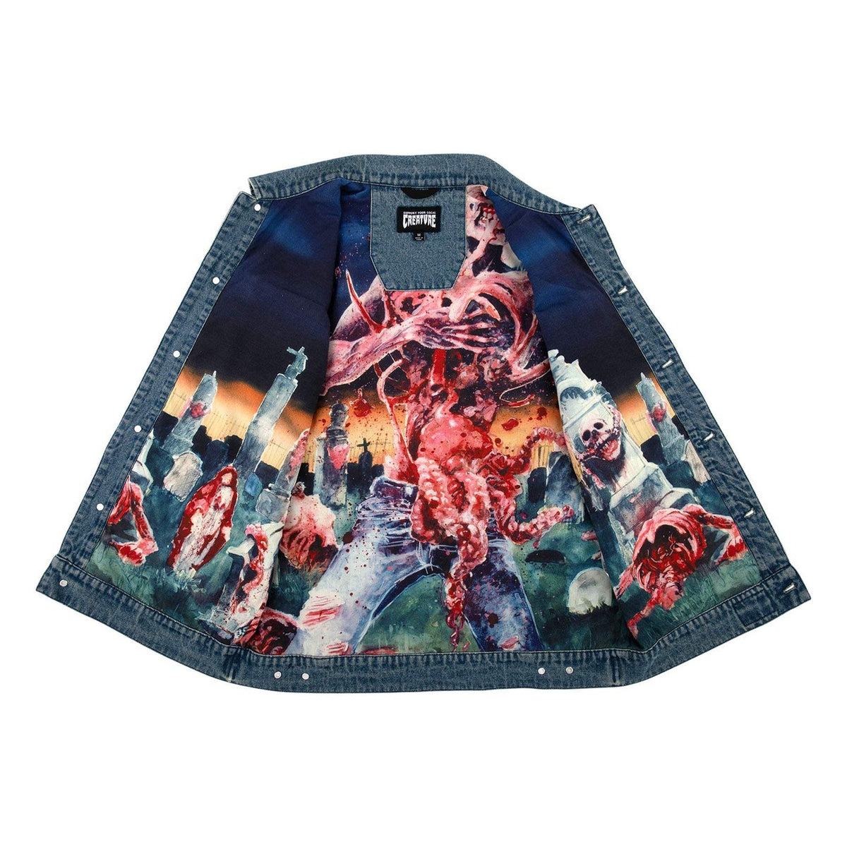 Creature X Cannibal Corpse Denim Vest