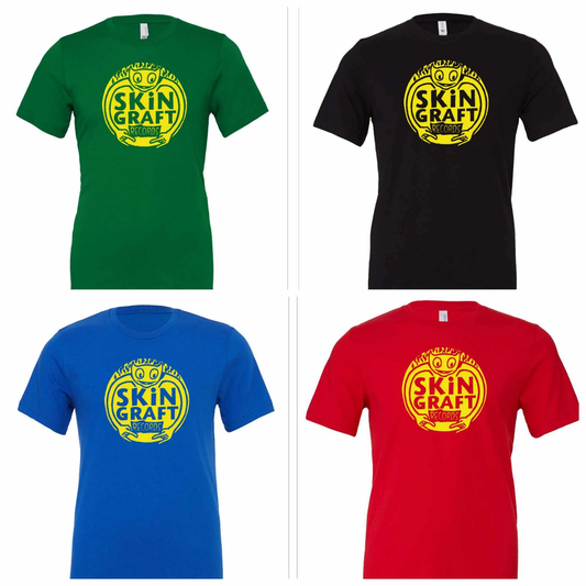 Skin Graft Records “Logo” T-Shirt W/ Yellow Ink