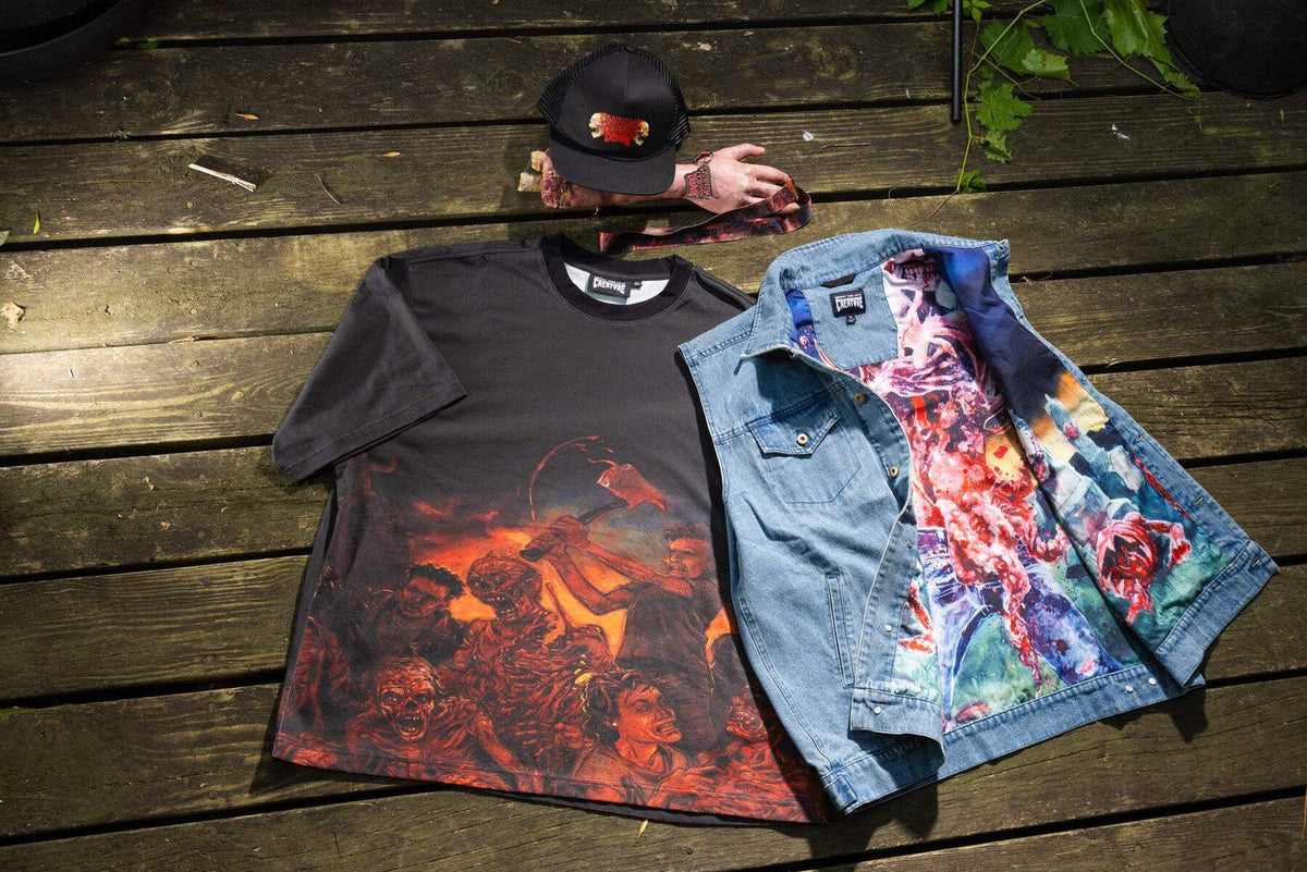 Creature X Cannibal Corpse Denim Vest