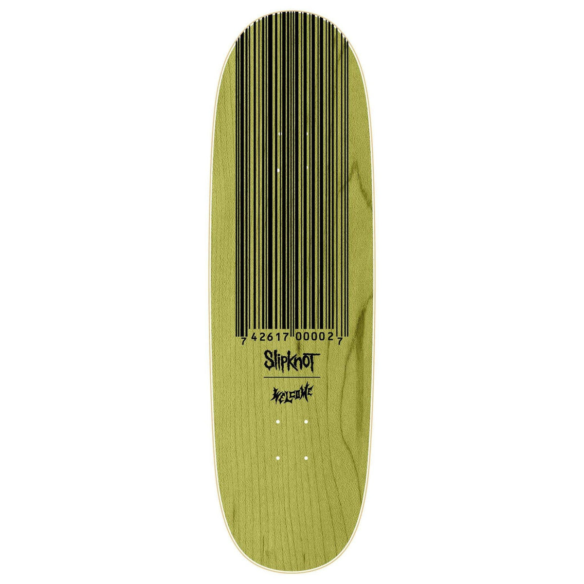 Welcome X Slipknot Oval Logo Boline 2.0 9.5" Skateboard Deck