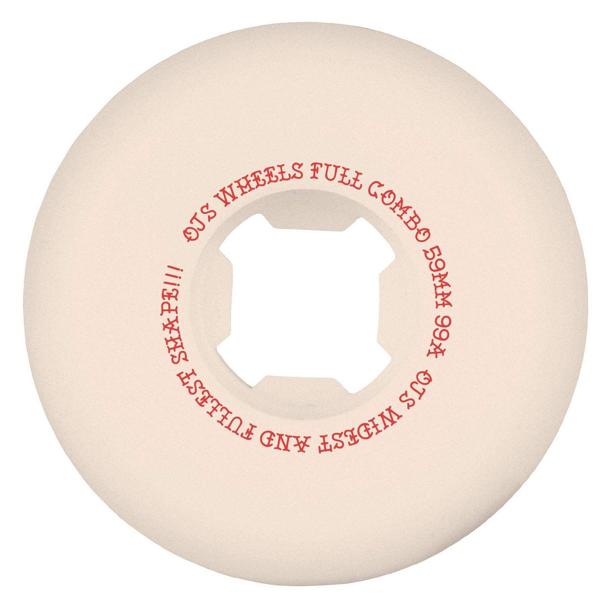 OJ Team Elite White Full Combo 59mm 99A Skateboard Wheels