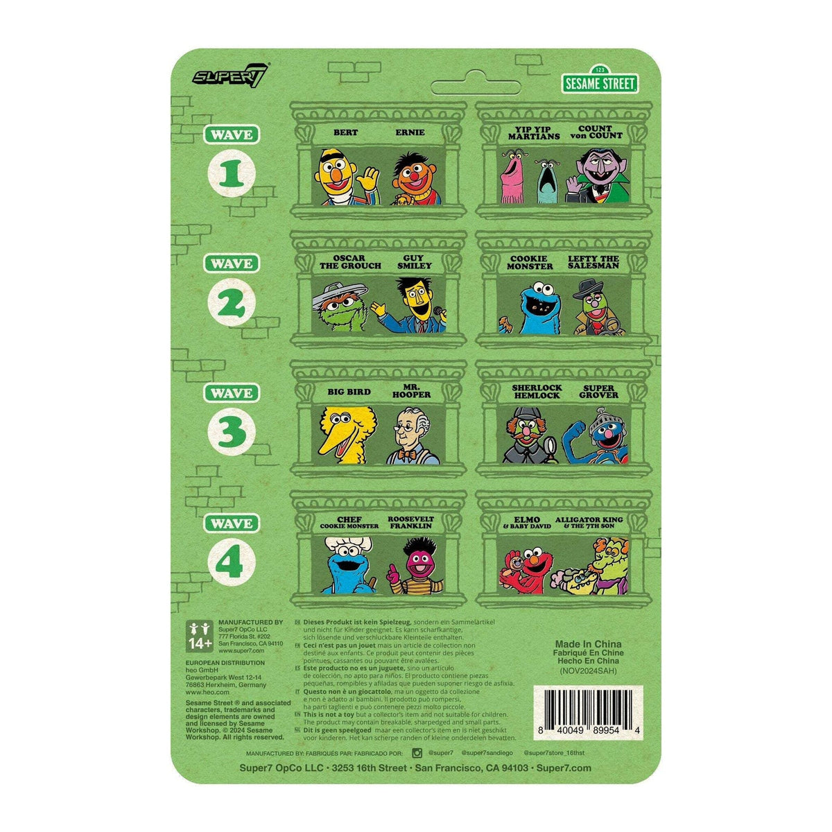 Super7 X Sesame Street - Elmo Reaction Figure