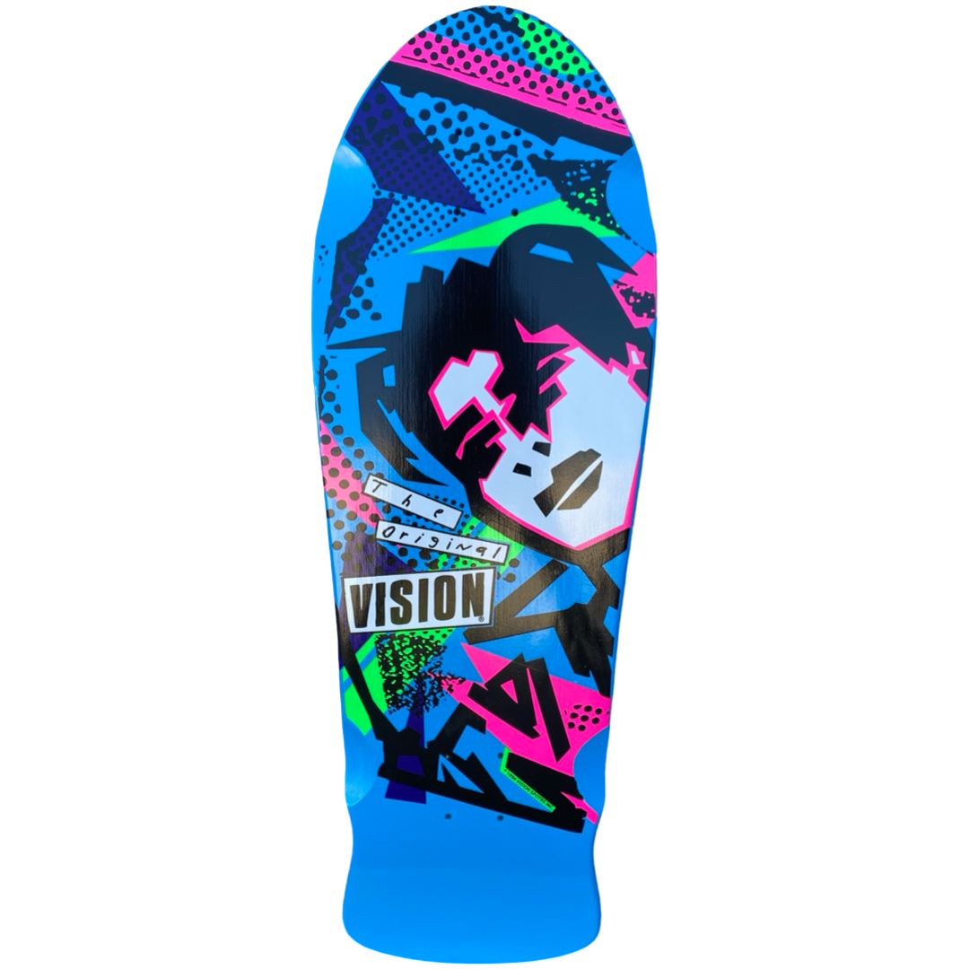 Vision Mark Gonzales Original MG LTD Blue 10" Skateboard Deck