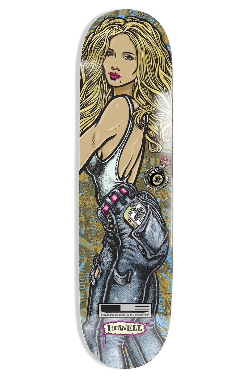 Underworld Element Howell Boomin System Ex7 8.5" Skateboard Deck
