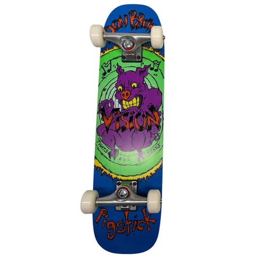 Vision Don Brown Pig Stick OG Reissue 7.25" Complete Skateboard