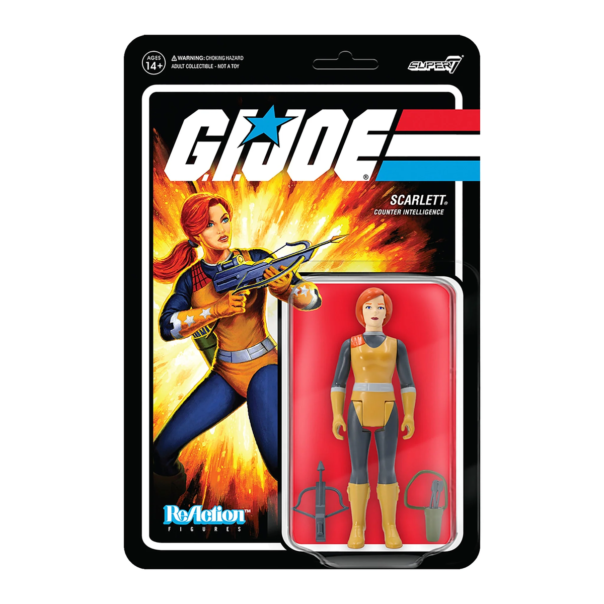 Super7 X G.I. Joe Scarlett Wave 1 Reaction Figure