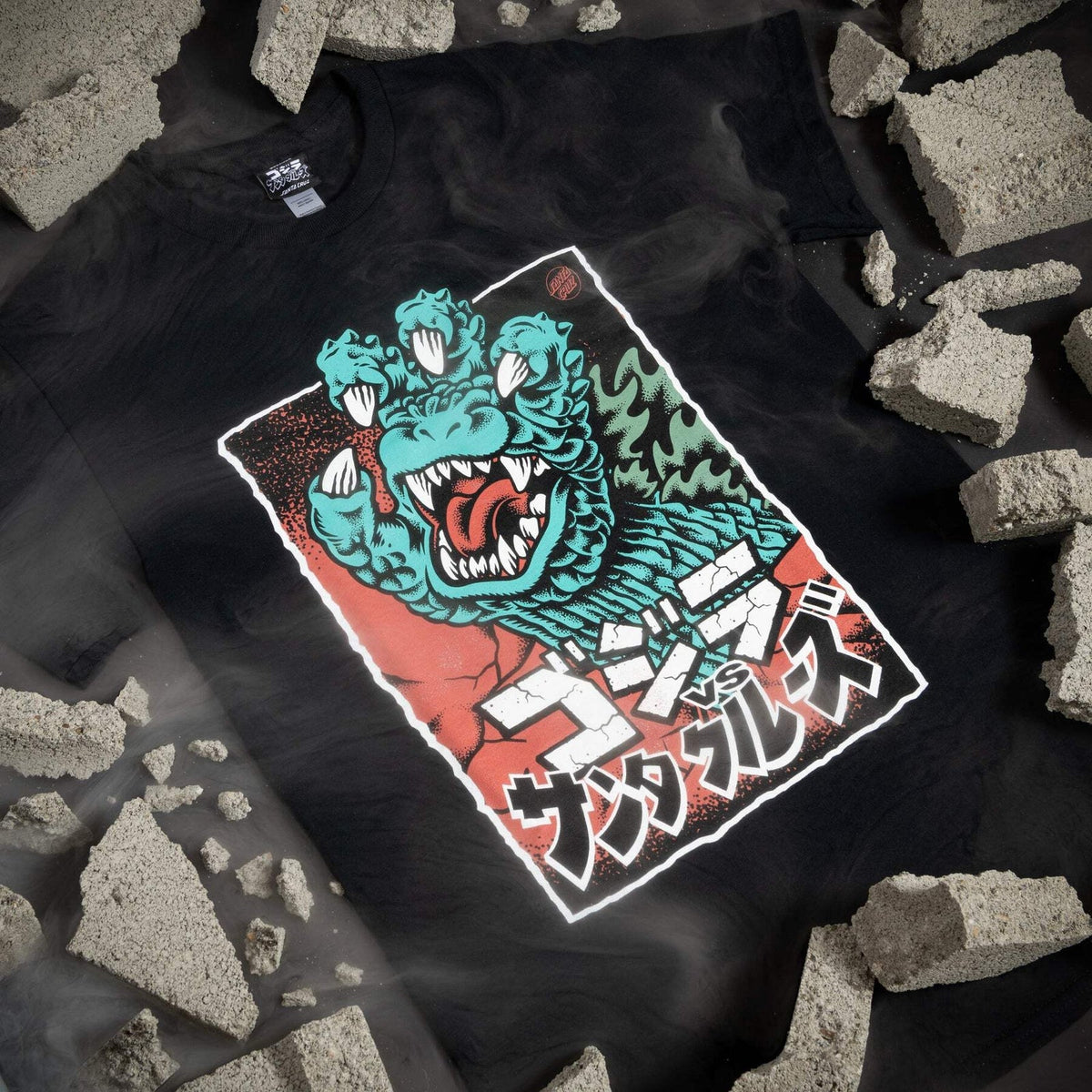 Santa Cruz X Godzilla Hand Front T-Shirt