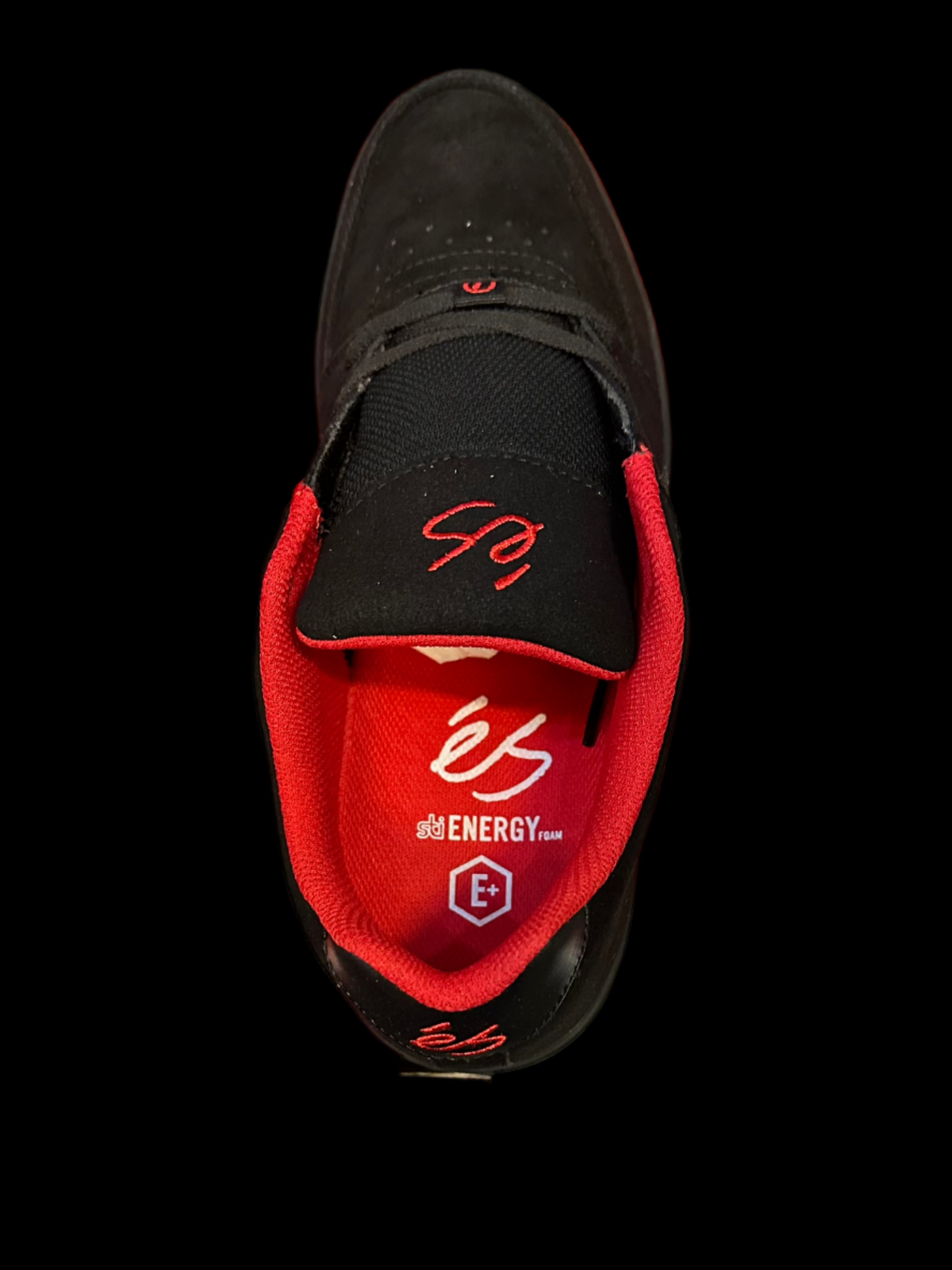Es Accel Slim Black/Silver Skate Shoes