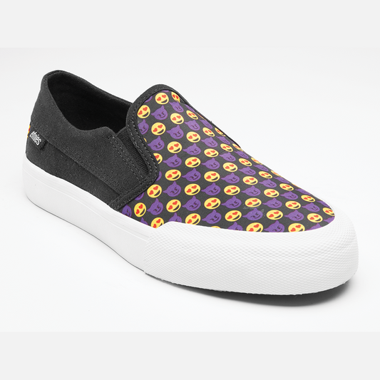 Etnies Langston Womens Black/Yellow/Black Slip Skate Shoes