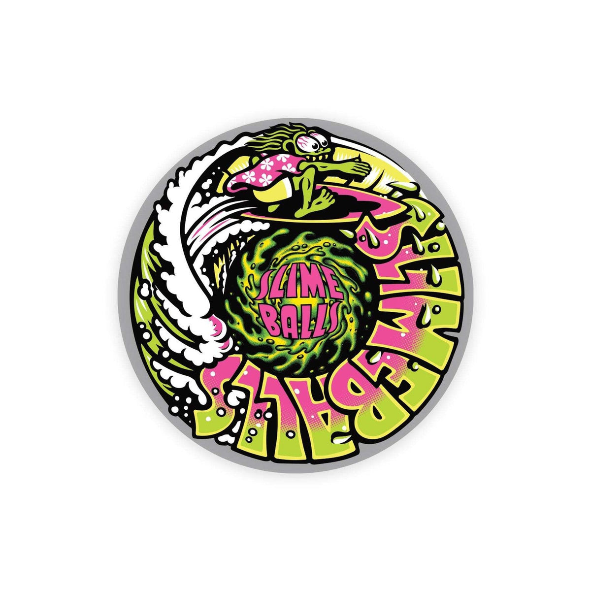Slime Balls Slime Surfer Sticker
