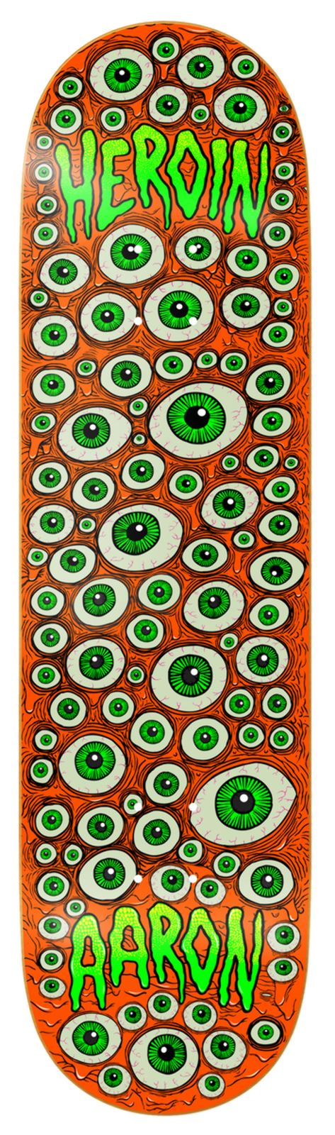 Heroin Aaron Wilson Eyes 8.75" Skateboard Deck
