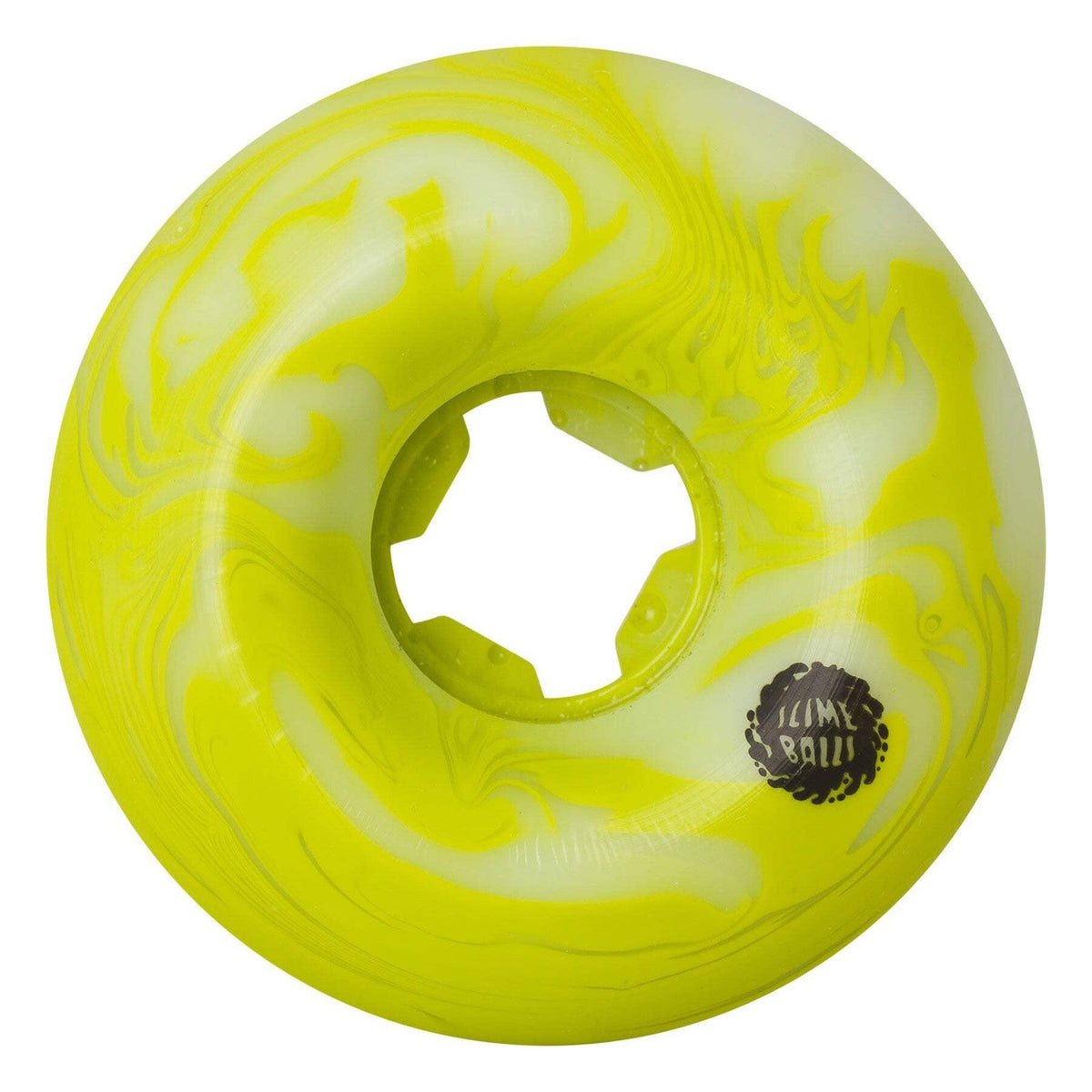 Slime Balls Snake Vomits Green White Swirl 60mm 95A Skateboard Wheels
