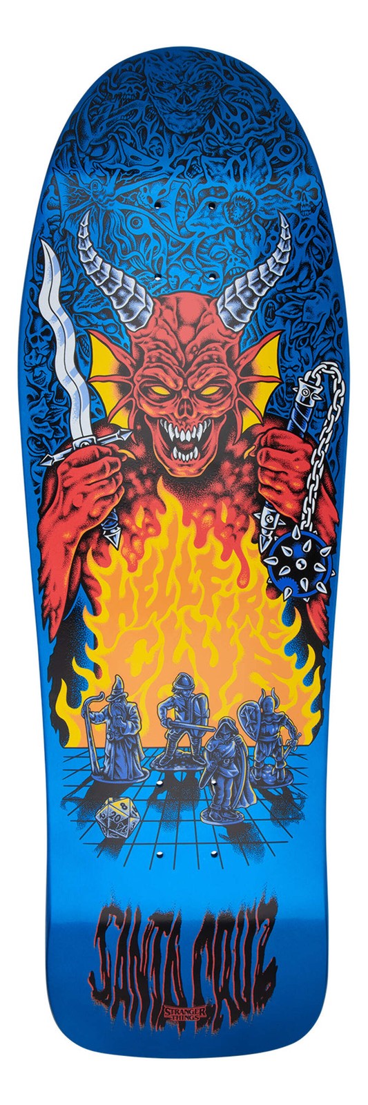 Santa Cruz x Stranger Things Tom Knox "Hellfire Pit" 10.07" Reissue Skateboard Deck