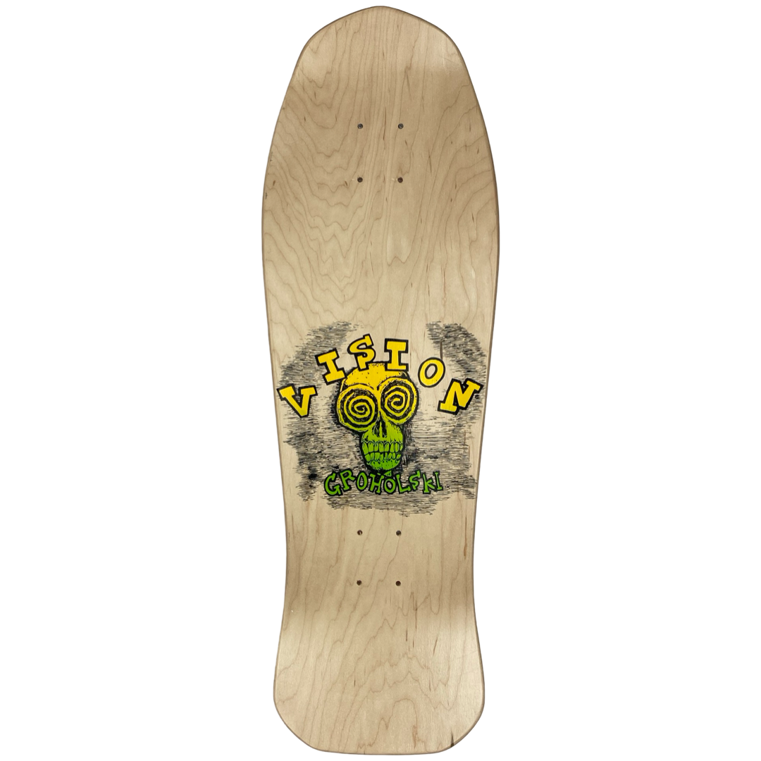 Vision Tom Groholski Skeleton Mini LTD Love Pink Foil 9.75" Skateboard Deck