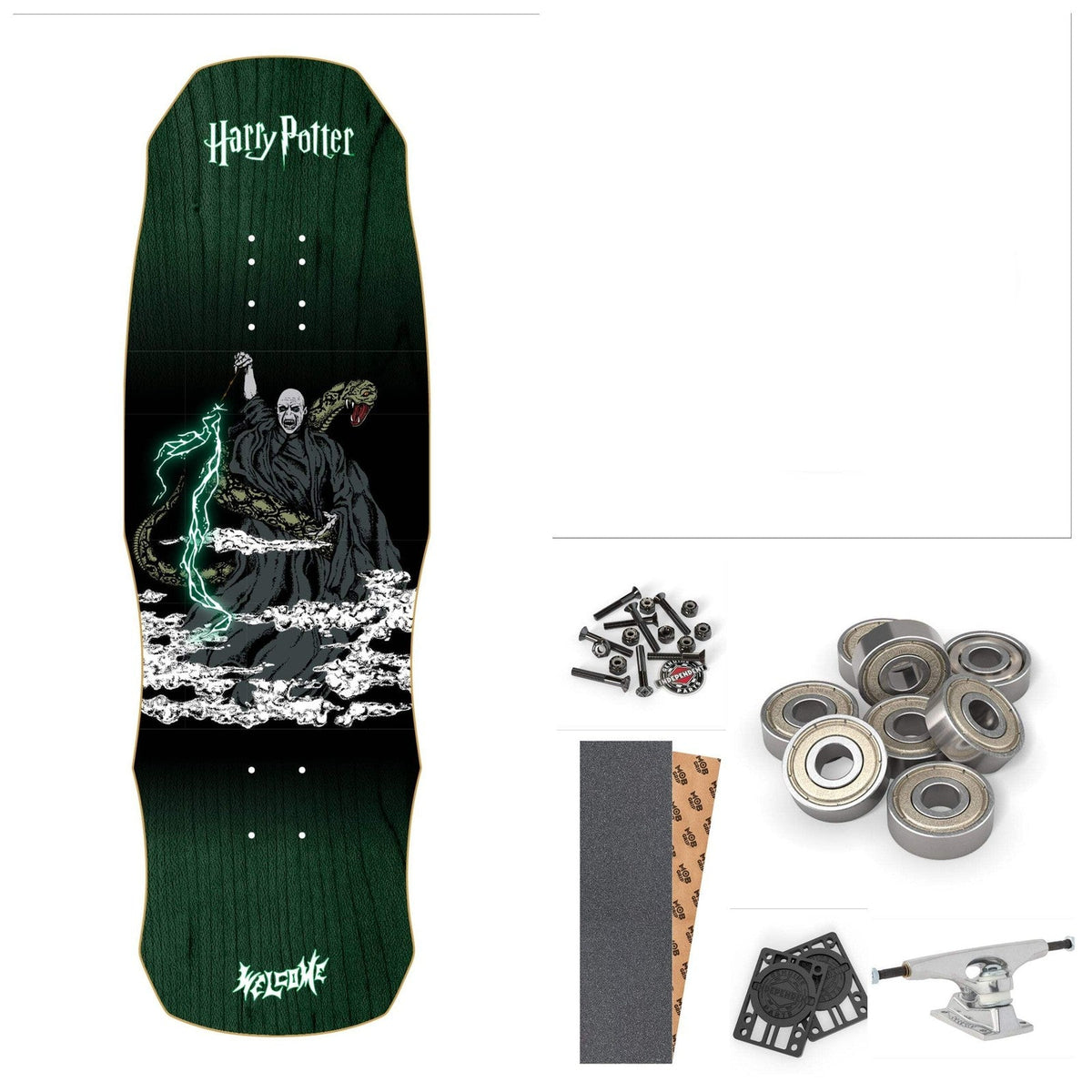 Welcome X Harry Potter Voldemort On Dark Lord 9.85" Complete Skateboard
