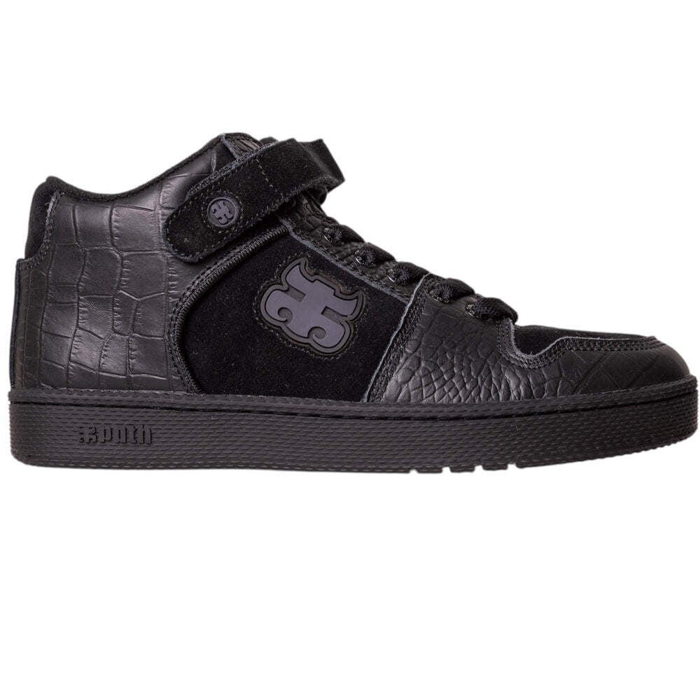 Ipath Grasshopper - Black Crocodile Leather Shoes