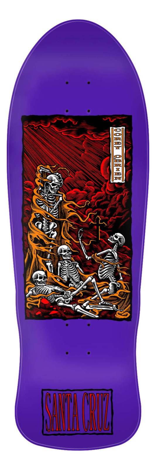 Santa Cruz Corey O'Brien "Purgatory" Purple 9.85" Reissue Skateboard Deck