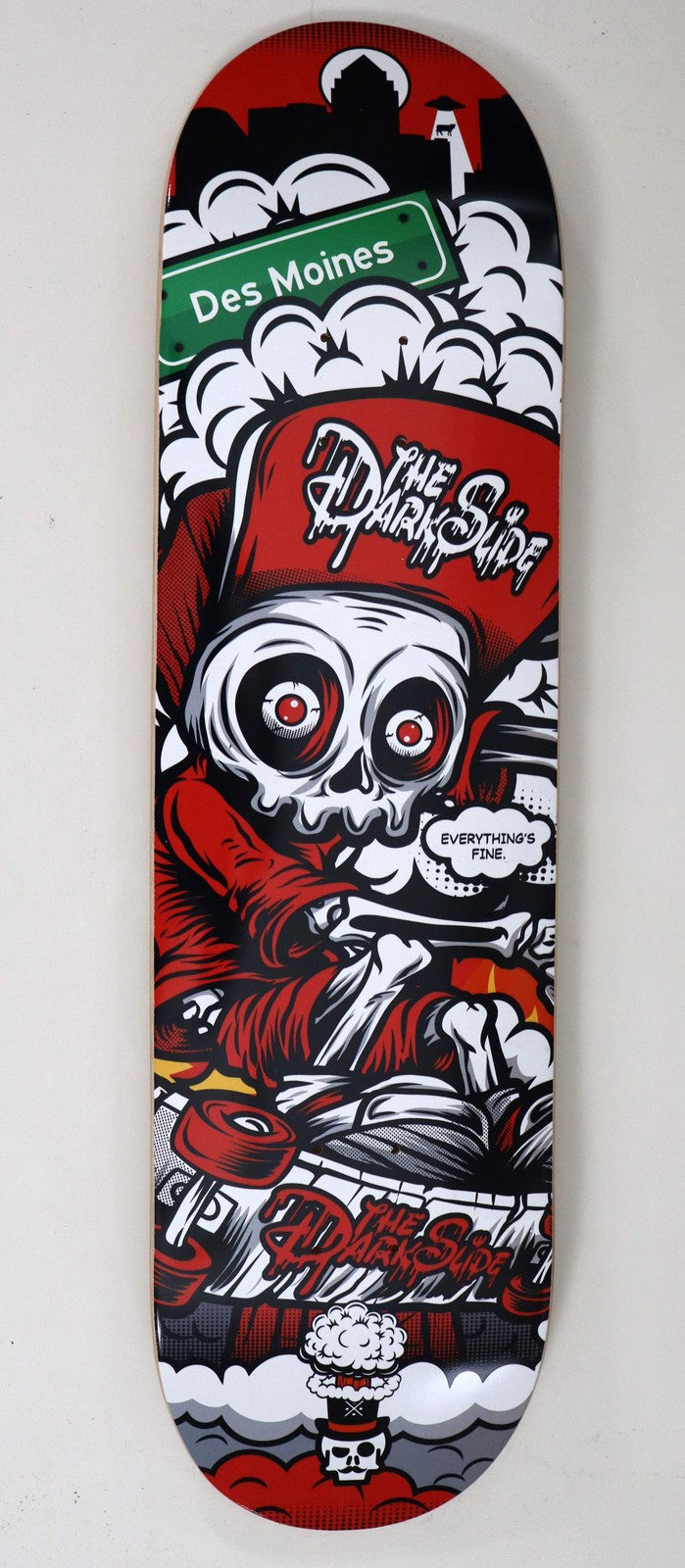 The Dark Slide X Skullduggery "Everything'S Fine" Skateboard Deck