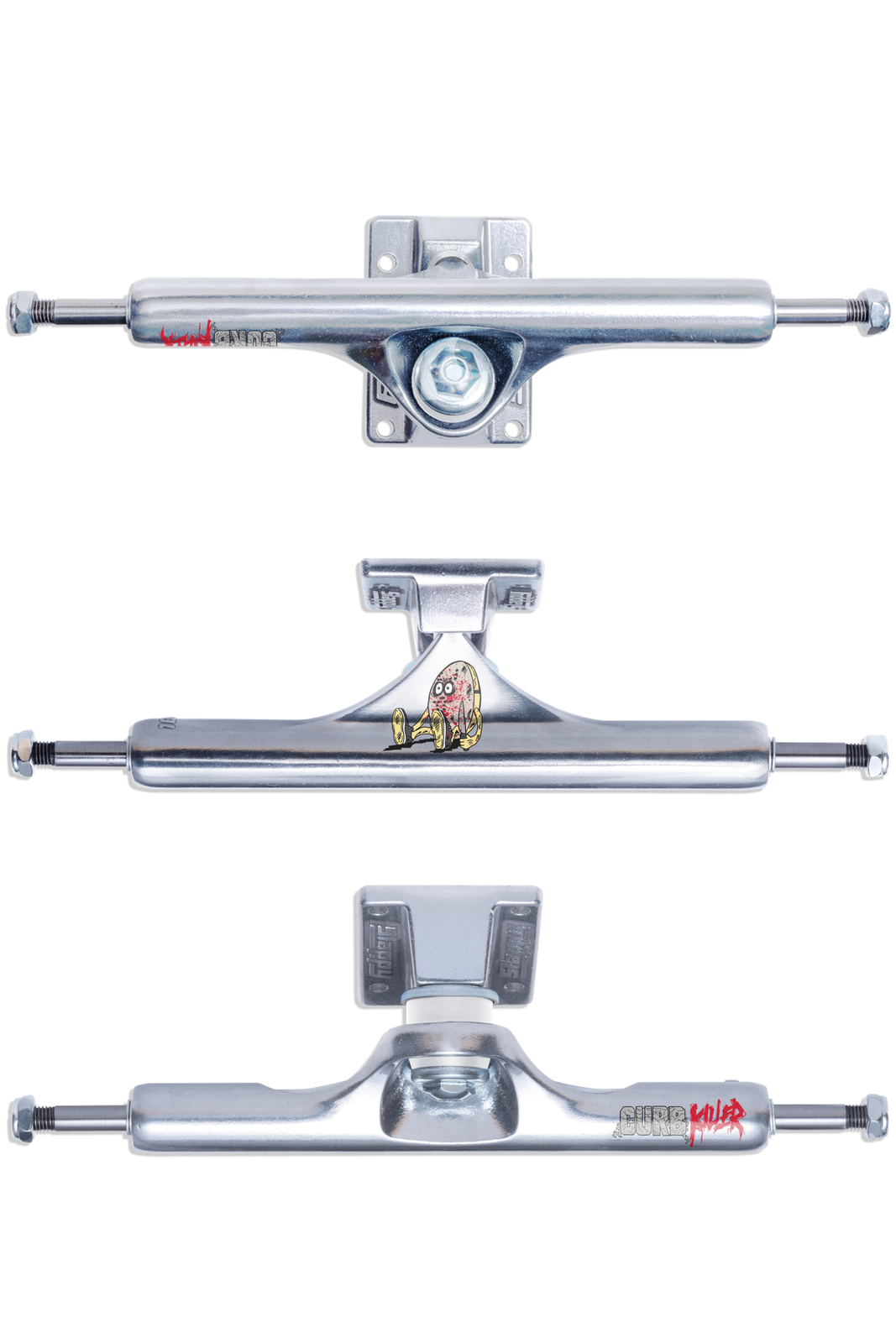 Slappy ST1 Inverted Curb Killer 10" Skateboard Trucks (Set of 2)