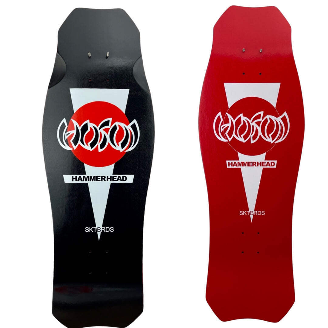 Hosoi OG Hammerhead Double Take Black / Red 10.5" Skateboard Deck
