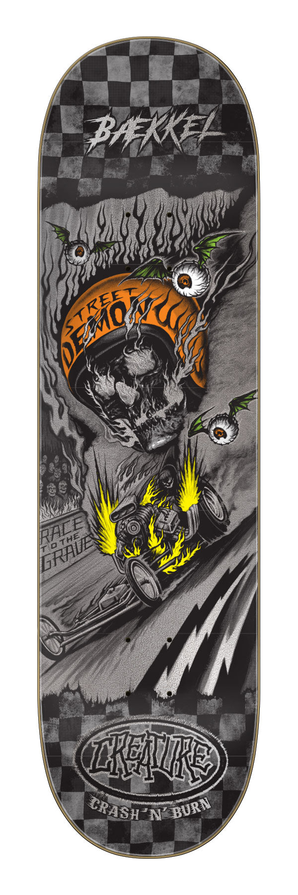 Creature Baekkel Crash And Burn 8.6" Skateboard Deck