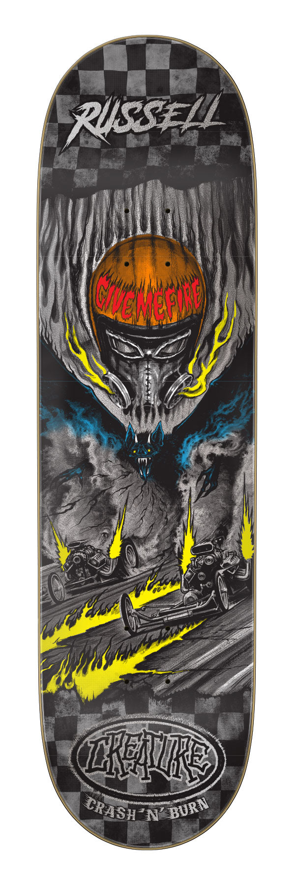 Creature Russell Crash And Burn 8.51" Skateboard Deck