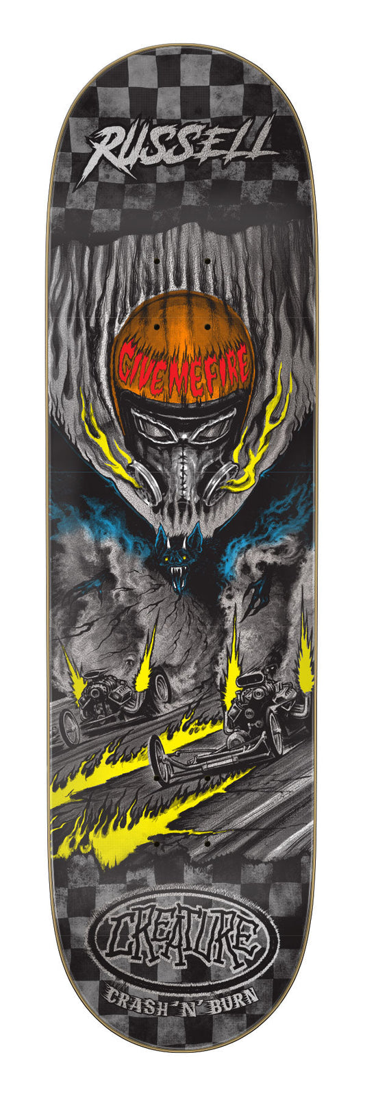 Creature Russell Crash And Burn 8.51" Skateboard Deck