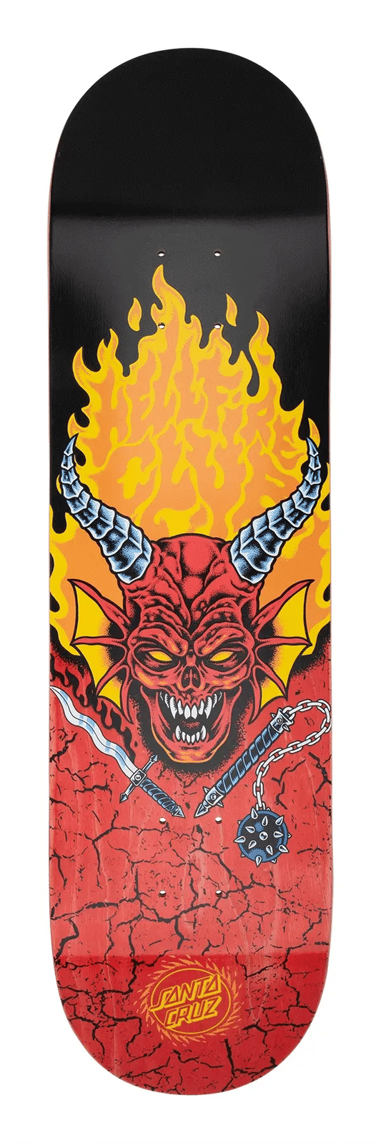 Santa Cruz x Stranger Things Hellfire Club Skateboard Deck - 8.25″