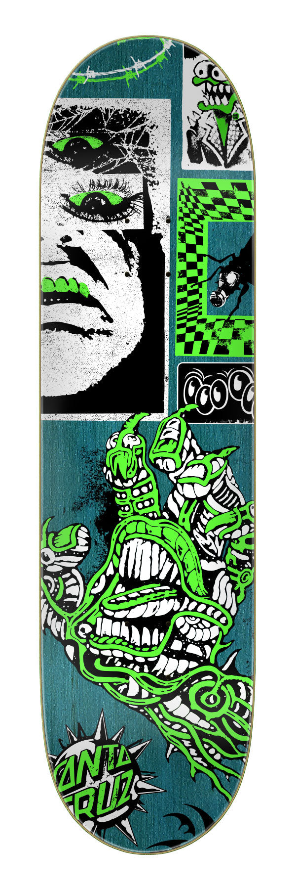 Santa Cruz "Scourge Hand" FeelBase 8" Skateboard Deck