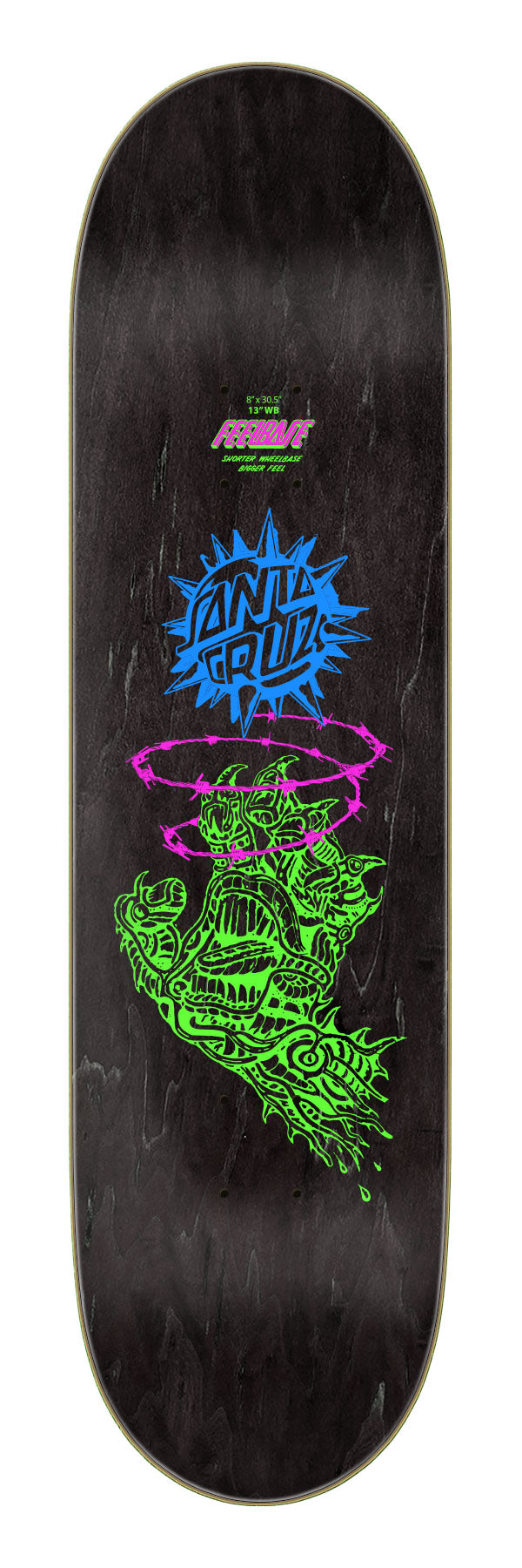 Santa Cruz "Scourge Hand" FeelBase 8" Skateboard Deck