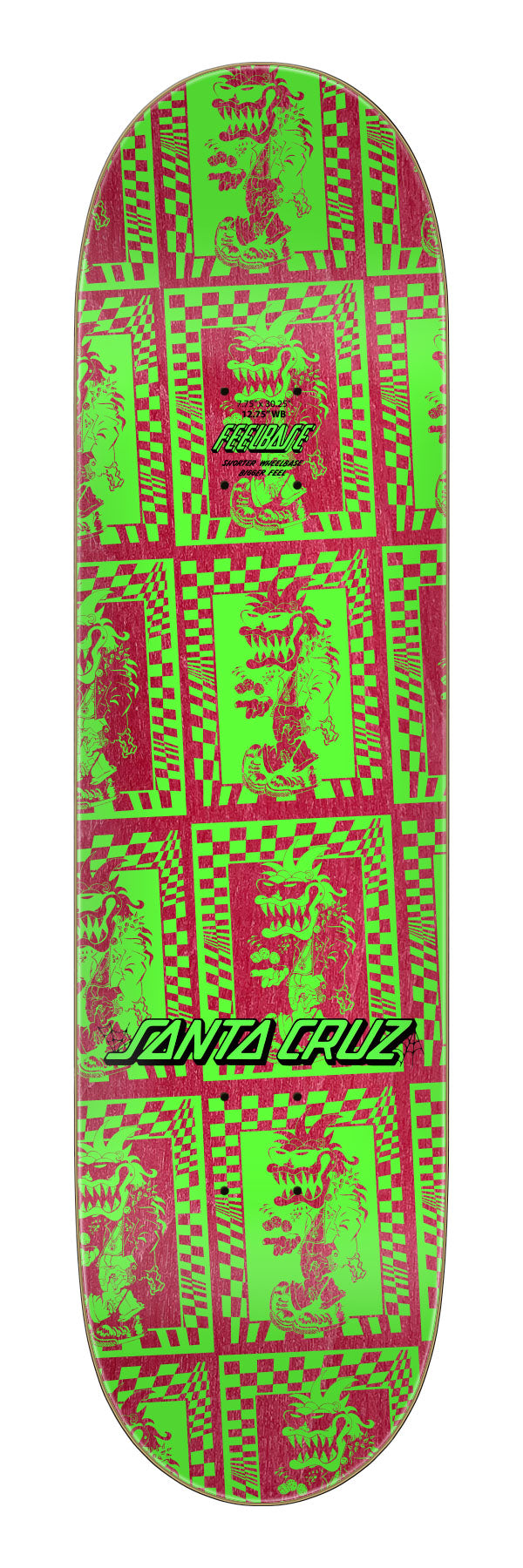 Santa Cruz "Check Gremlin" FeelBase 7.75" Skateboard Deck