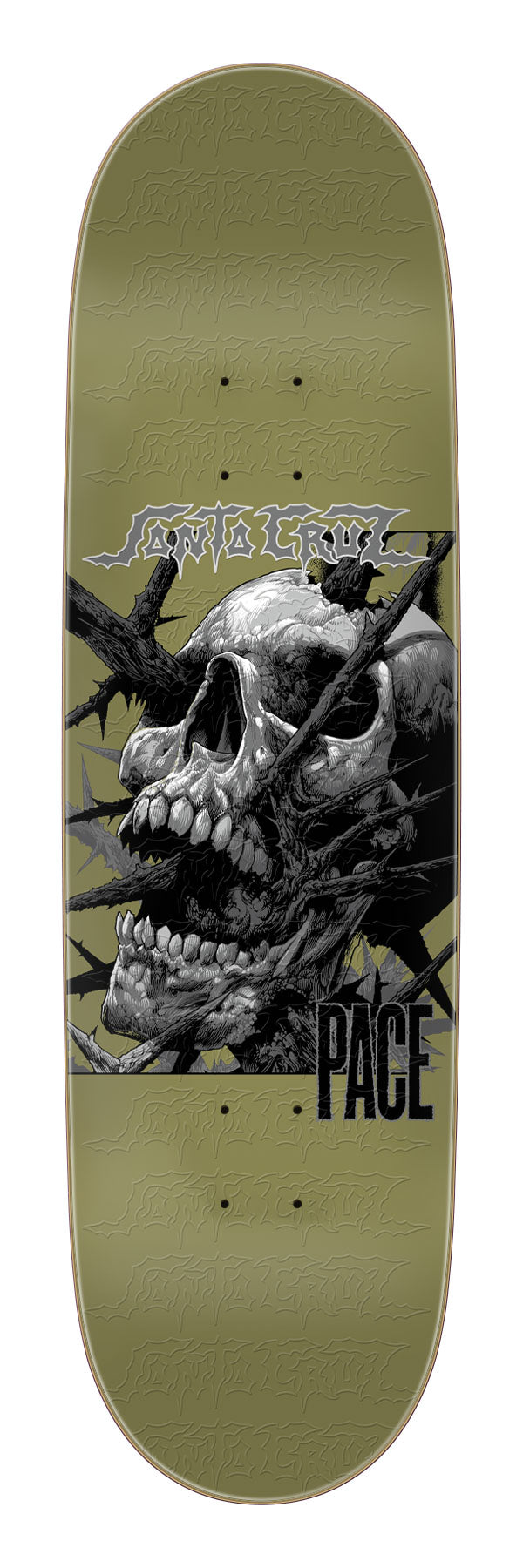 Santa Cruz Rob Pace "Deathtrap Remix" Gold 8.7" Skateboard Deck