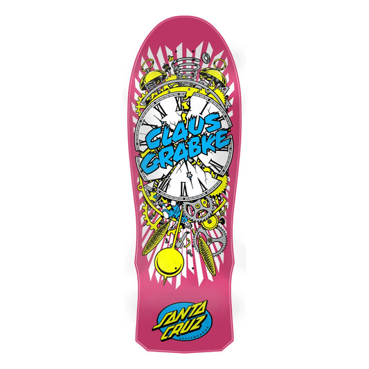 Santa Cruz Claus Grabke Exploding Clock Pink 10.04" Skateboard Deck