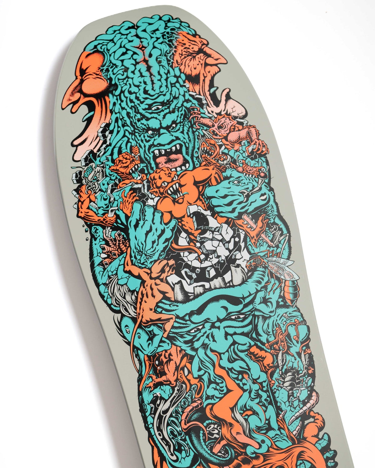 Santa Cruz Rob Roskopp "Roskopp 5" Cool Grey Reissue 10.22" Skateboard Deck
