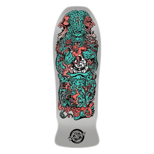 Santa Cruz Rob Roskopp "Roskopp 5" Cool Grey Reissue 10.22" Skateboard Deck