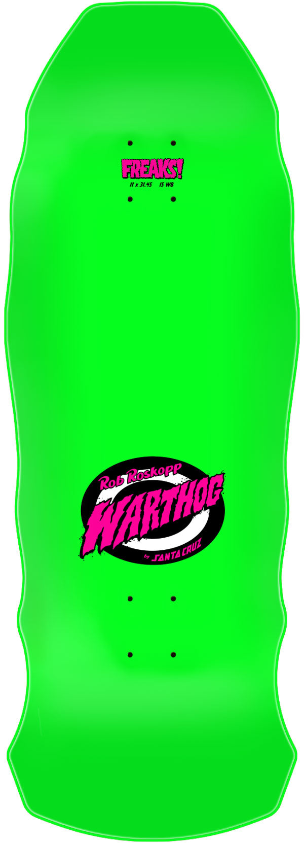 Santa Cruz Rob Roskopp "Warthog Freaks" 11" Skateboard Deck