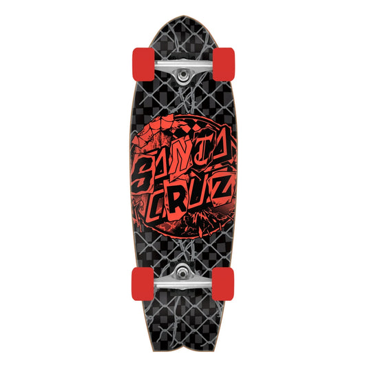 Santa Cruz Pay Off Dot Shark Cruiser 8.81" Complete Skateboard