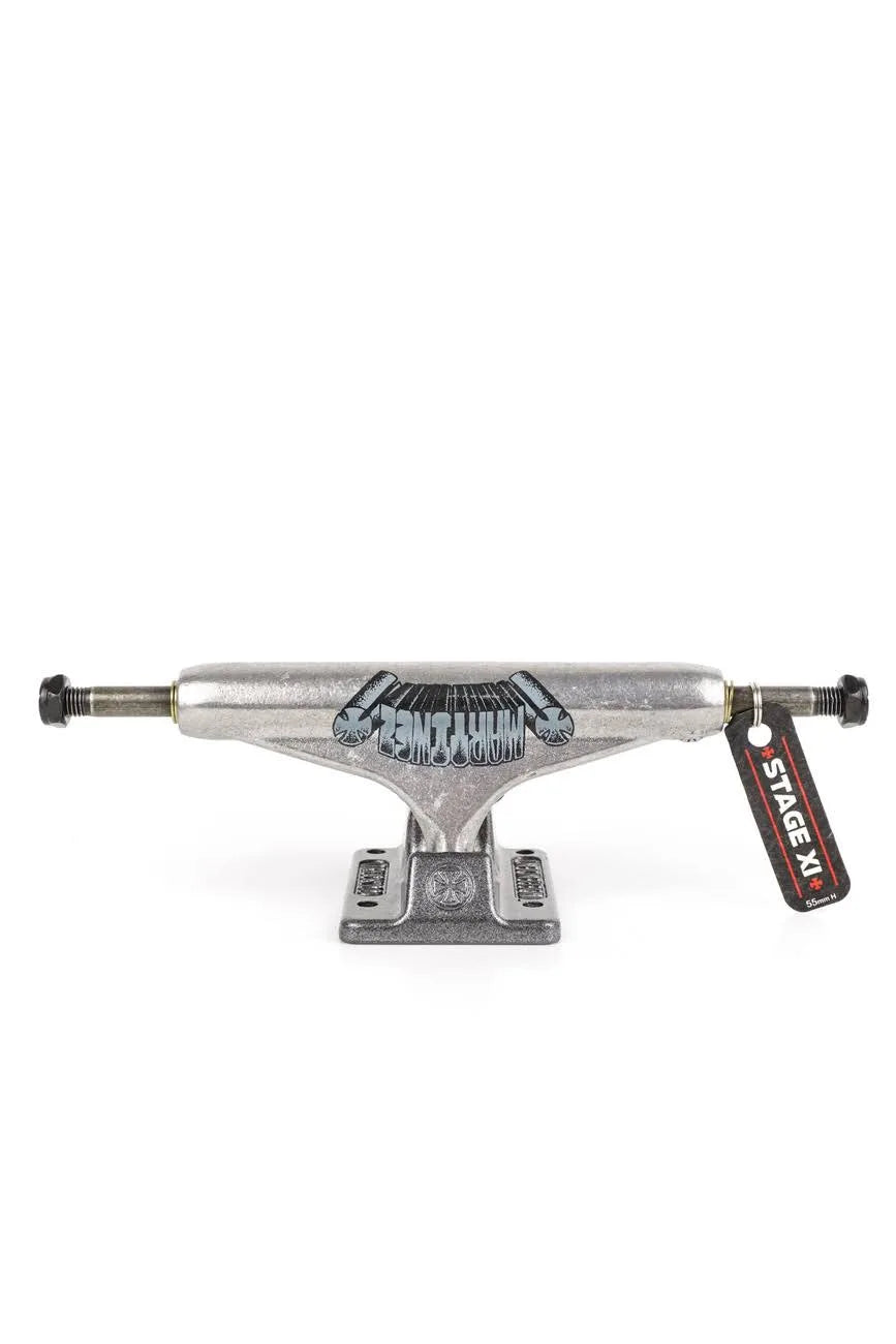 INDEPENDENT STAGE 11 PRO MARTINEZ SILVER GREY SKATEBOARD TRUCKS - Bow Shock Marketplace
