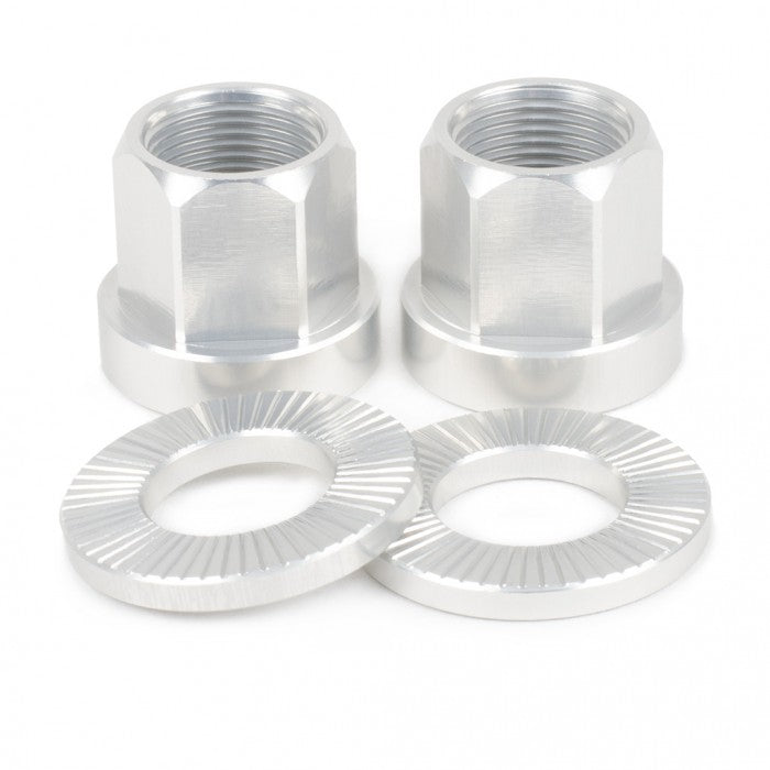 Shadow Conspiracy Featherweight Alloy Axle Nuts 14mm - Raw Polish - Bow Shock Marketplace