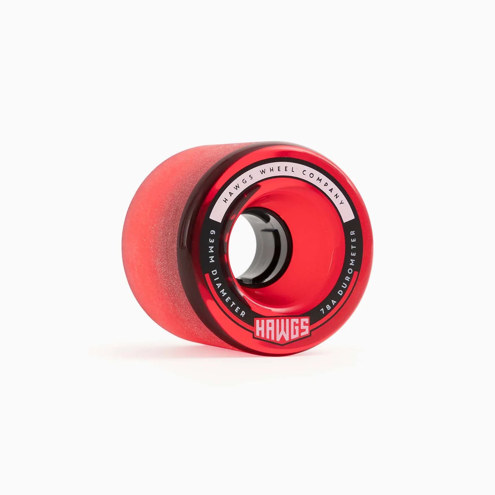Hawgs Fatty Wheels 63mm 78a - Clear Red (Set of 4) - Bow Shock Marketplace