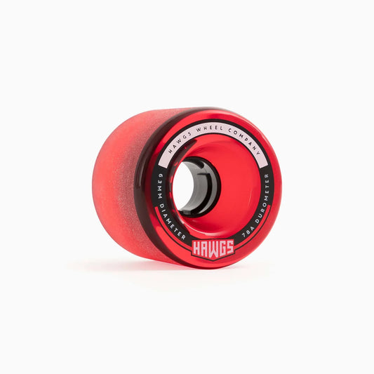 Hawgs Fatty Wheels 63mm 78a - Clear Red (Set of 4) - Bow Shock Marketplace