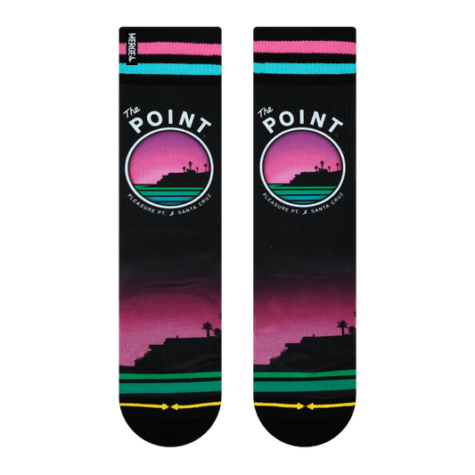 Slidertown The Point Pinkburst Crew Sock