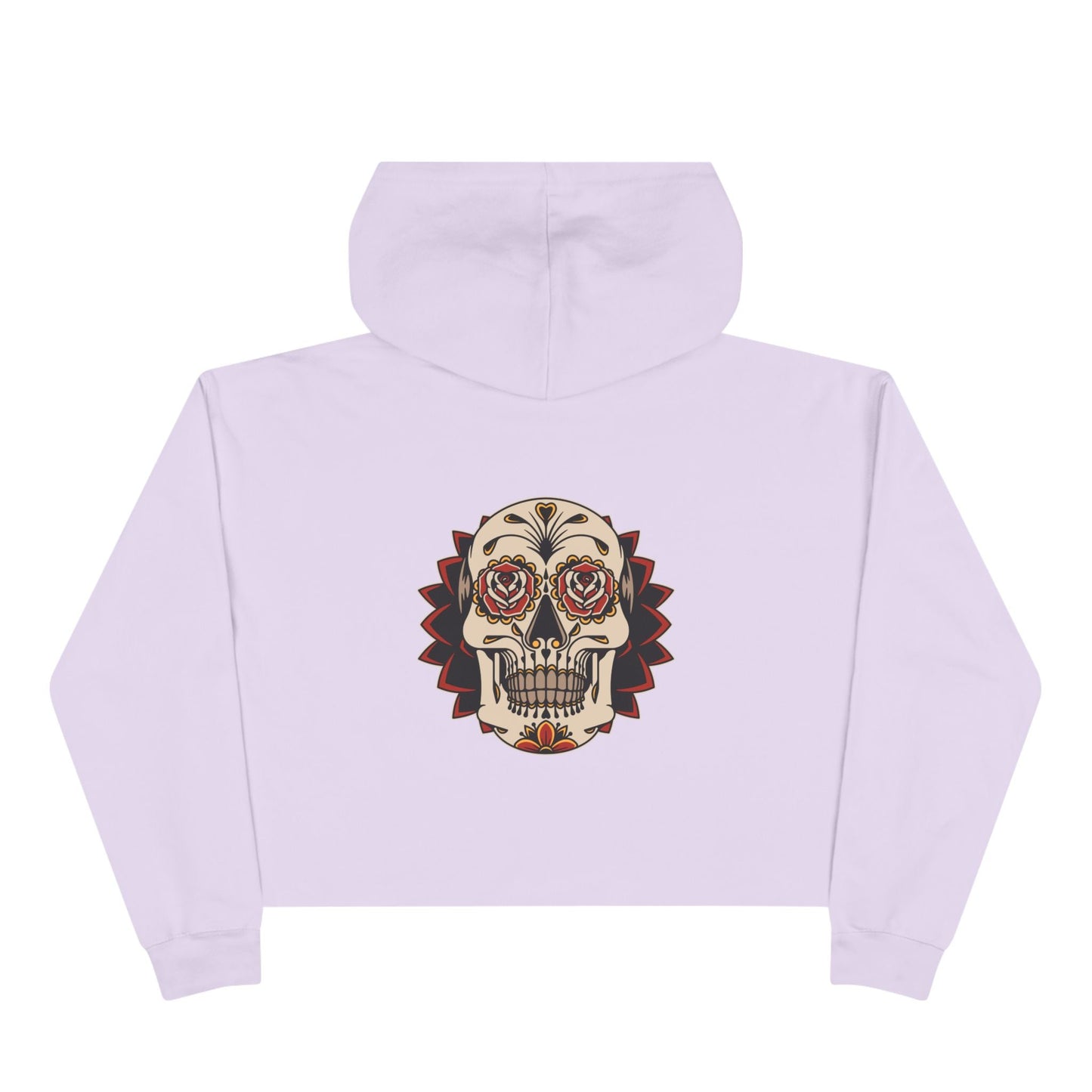Liebe Calavera Rosa Crop Hoodie