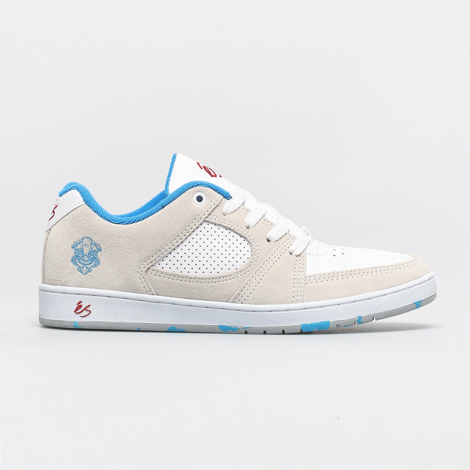 éS Shoes Accel Slim - White/Blue/Red - Bow Shock Marketplace