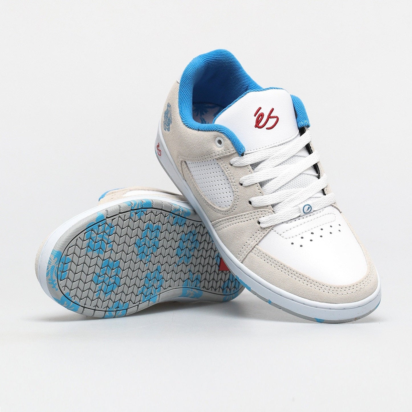 éS Shoes Accel Slim - White/Blue/Red - Bow Shock Marketplace