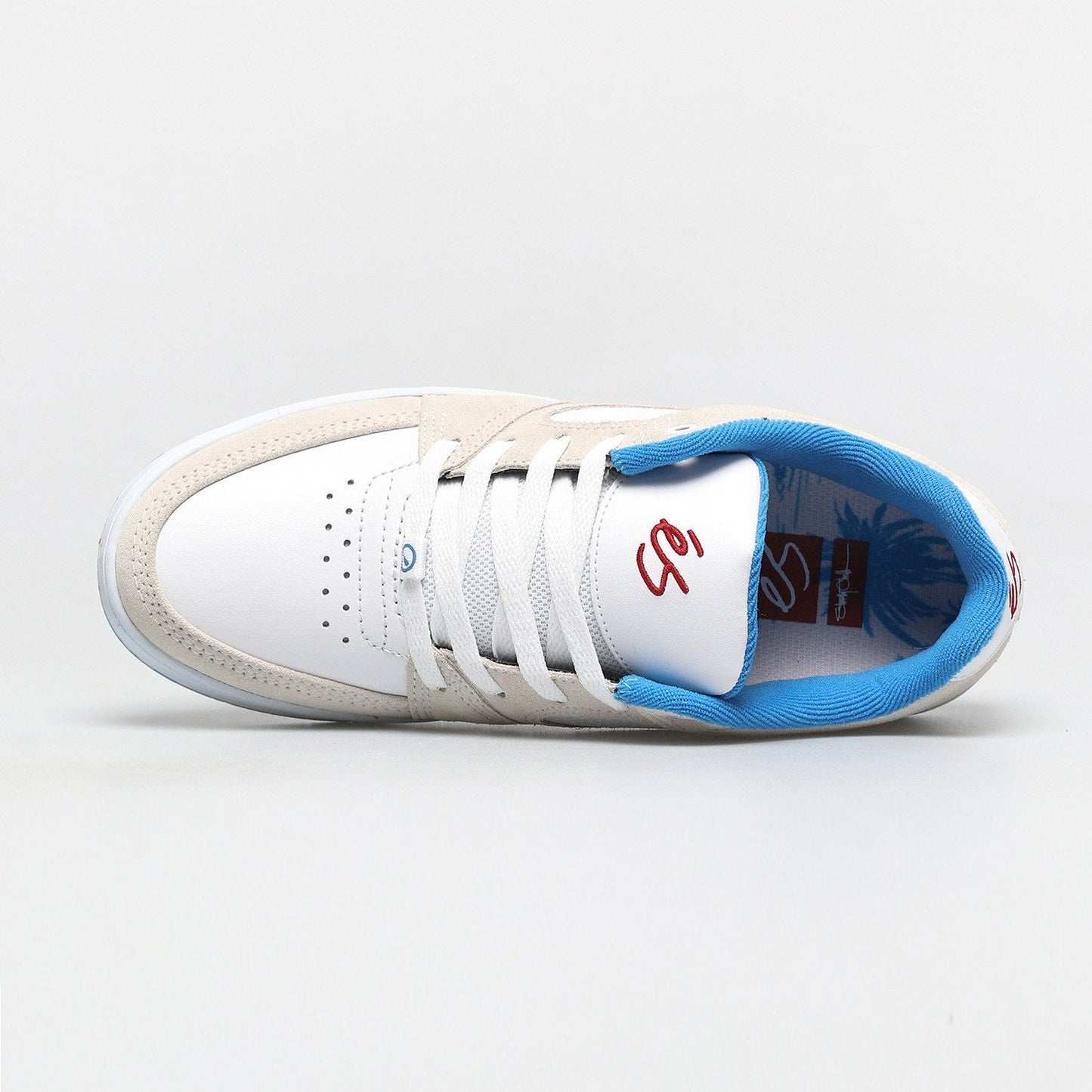 éS Shoes Accel Slim - White/Blue/Red - Bow Shock Marketplace