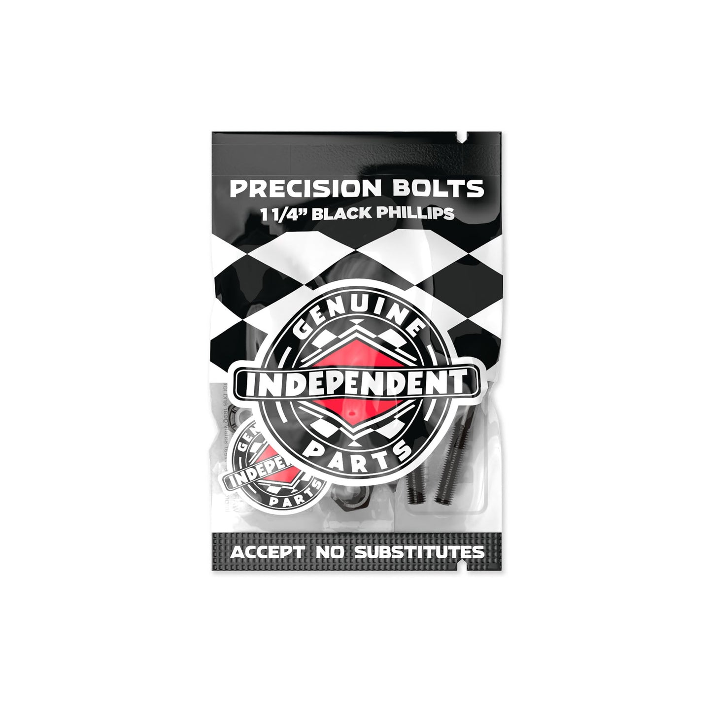 Independent Truck Co. Genuine Parts 1.25" Black Skateboard Mounting Hardware - Bow Shock Marketplace