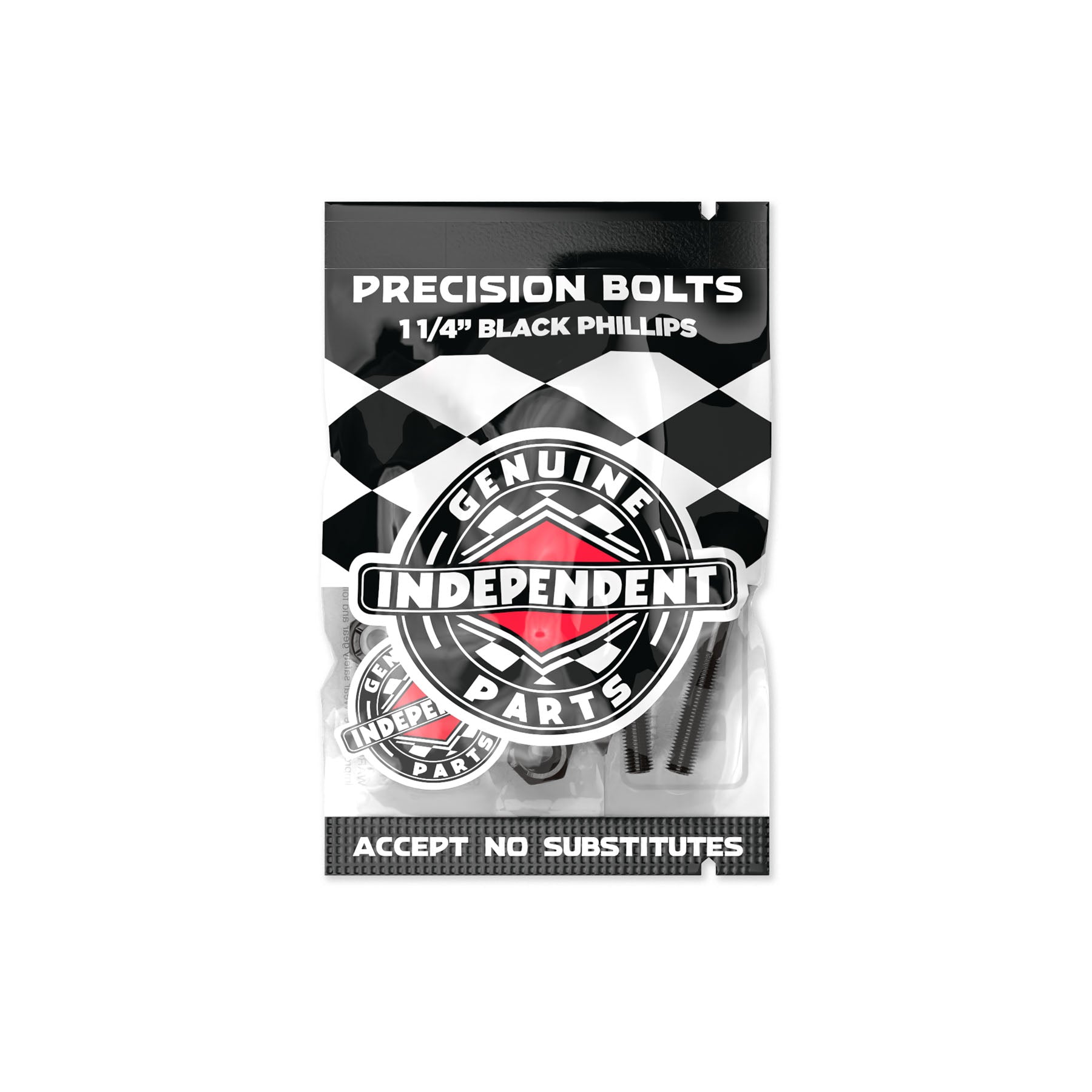 Independent Truck Co. Genuine Parts 1.25" Black Skateboard Mounting Hardware - Bow Shock Marketplace